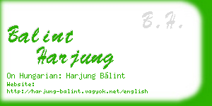 balint harjung business card